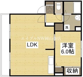 大安寺駅 徒歩17分 1階の物件間取画像